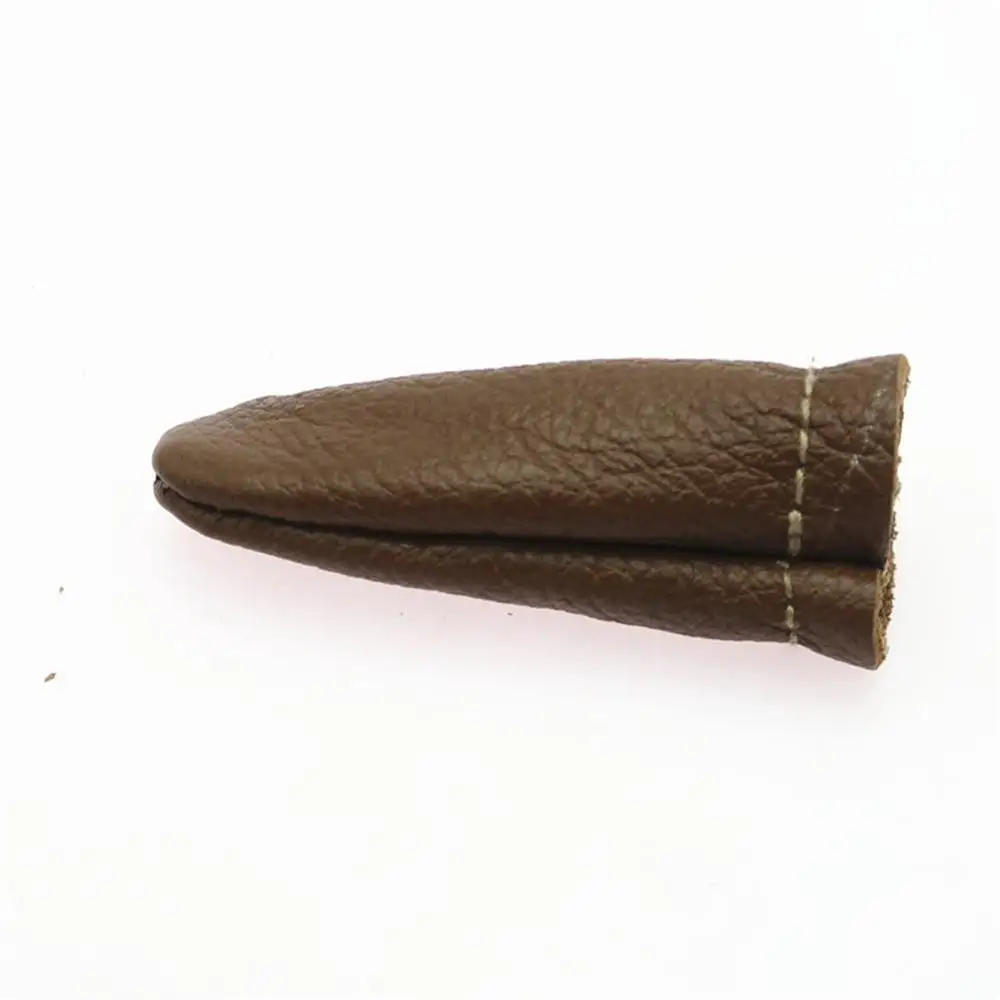 

2 Pcs Leather Thimbles Finger Protector Thumb Guard Sewing Stitching Craft Sewing Leather Protector