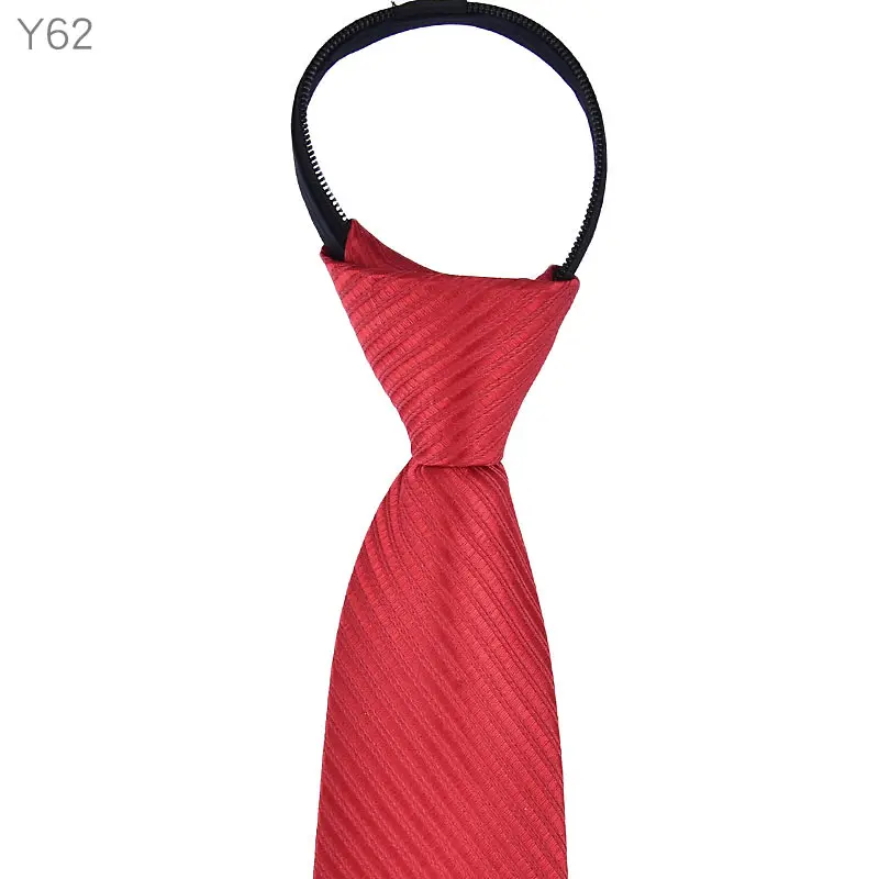 Для мужчин молния галстук легко вытащить ленивый галстук 8 см классические полосатые галстуки Галстук колье-чокер платье в деловом стиле совещание интервью красные свадебные туфли