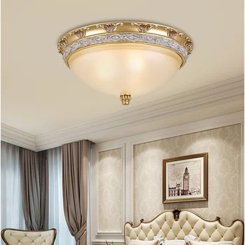 

European Vintage Living room Led Ceiling Lights Bedroom Led Light Ceiling Hotel Hall Hanglamp Restaurant Ceiling Lamp Home Deco