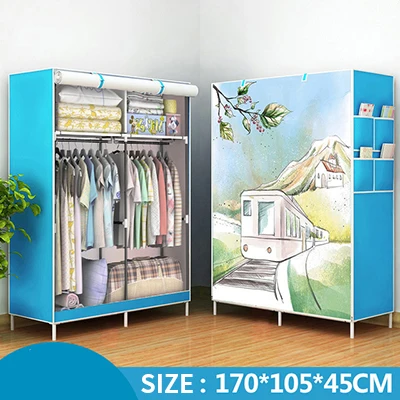 Actionclub нетканый шкаф для одежды складной практичный Тканевый шкаф портативный шкаф для хранения одежды органайзер для одежды - Цвет: HH423100CS2