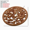 Floral Woodcarving Decal European Style Rubber Wood Carved Corner Applique Decor Frame Wall Doors Decorative Figurines ► Photo 2/6
