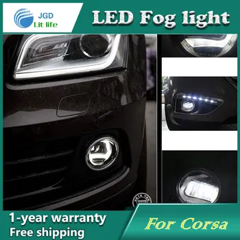 

Super White LED Daytime Running Lights For Opel Corsa 2007 Drl Light Bar Parking Car Fog Lights 12V DC Head Lamp