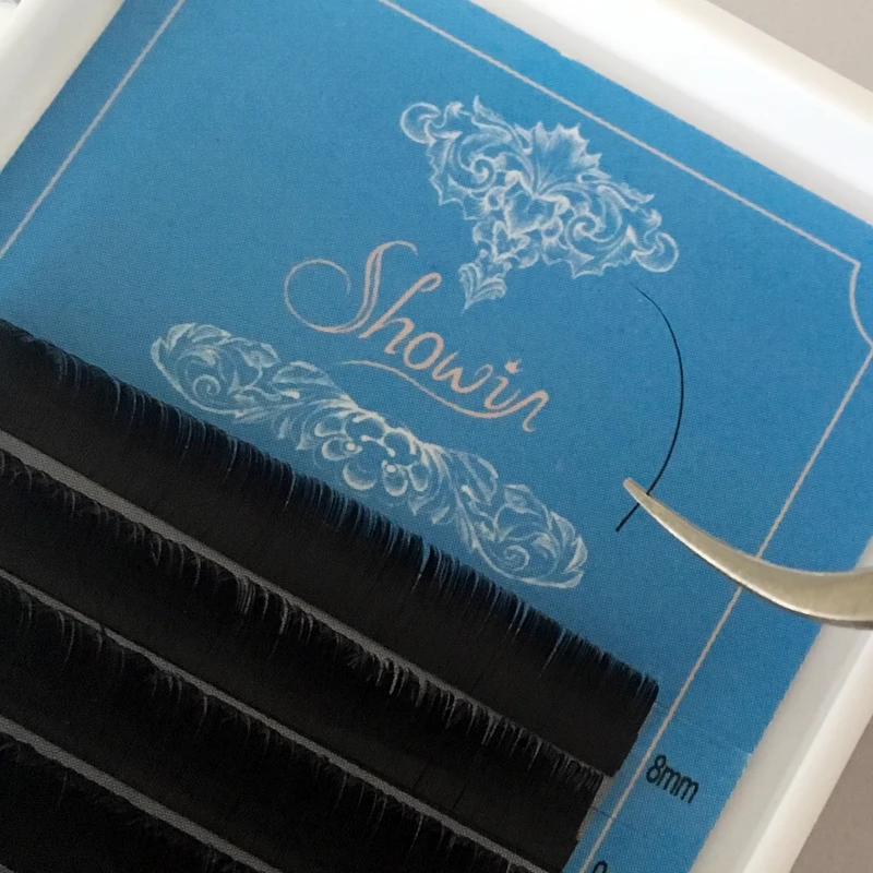 

3D Mink Eyelashes Faux Individual Ellipes Flat Lashes Split Tips Shaped Fake False Extensions Eyelash Extension