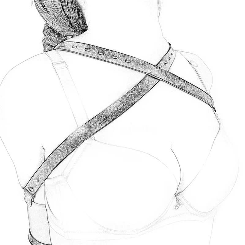 Lace-Up Style Leather Harness Arms Restraints Bag Adjustable Lockable Bondage Belt Juegos Eroticos Hands Bondage Kit Sex Toy 15