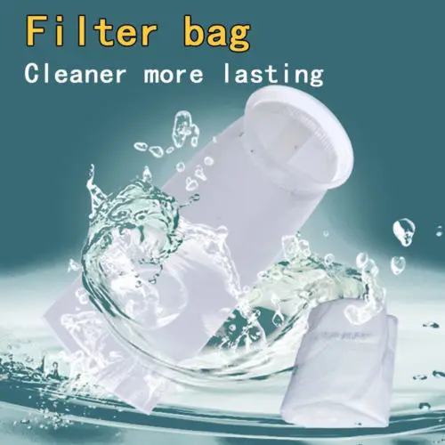 

Aquarium Fish Tank Filter Bag Mesh Net Sump Felt Sock Micron Replacement White Aquarium Filters Accessories