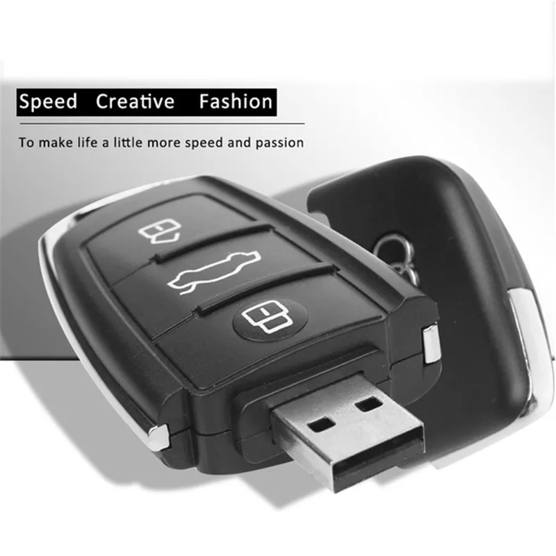 Дешевый Высокая скорость Флешка Автомобильный ключ Usb флеш накопитель 4 г 8 г 16 г 32 г 64 Гб карта памяти Реальная емкость u диск подарок