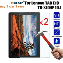 XSKEMP 2 шт./лот Премиум Закаленное стекло для lenovo TAB E10 TB-X104F 10,1 анти-осколки ЖК-экран для планшета защитная пленка