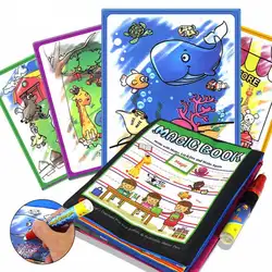 CHANSEEND Лидер продаж мягкая новая ткань для маленьких детей история книга Magic Doodling воды чертежные маты