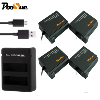 

for gopro hero 4 battery AHDBT-401 Go Pro Hero 4 batteries +USB dual Charger For GoPro Hero 4 HERO4 AHDBT 401 Camera accessory