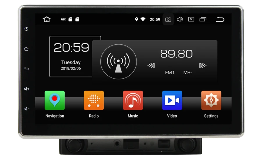 Sale ELANMEY premium full touch car gps navigation universal 2 din for Nissan Honda Toyota Hyundai android 8.0 radio FM stereo device 5