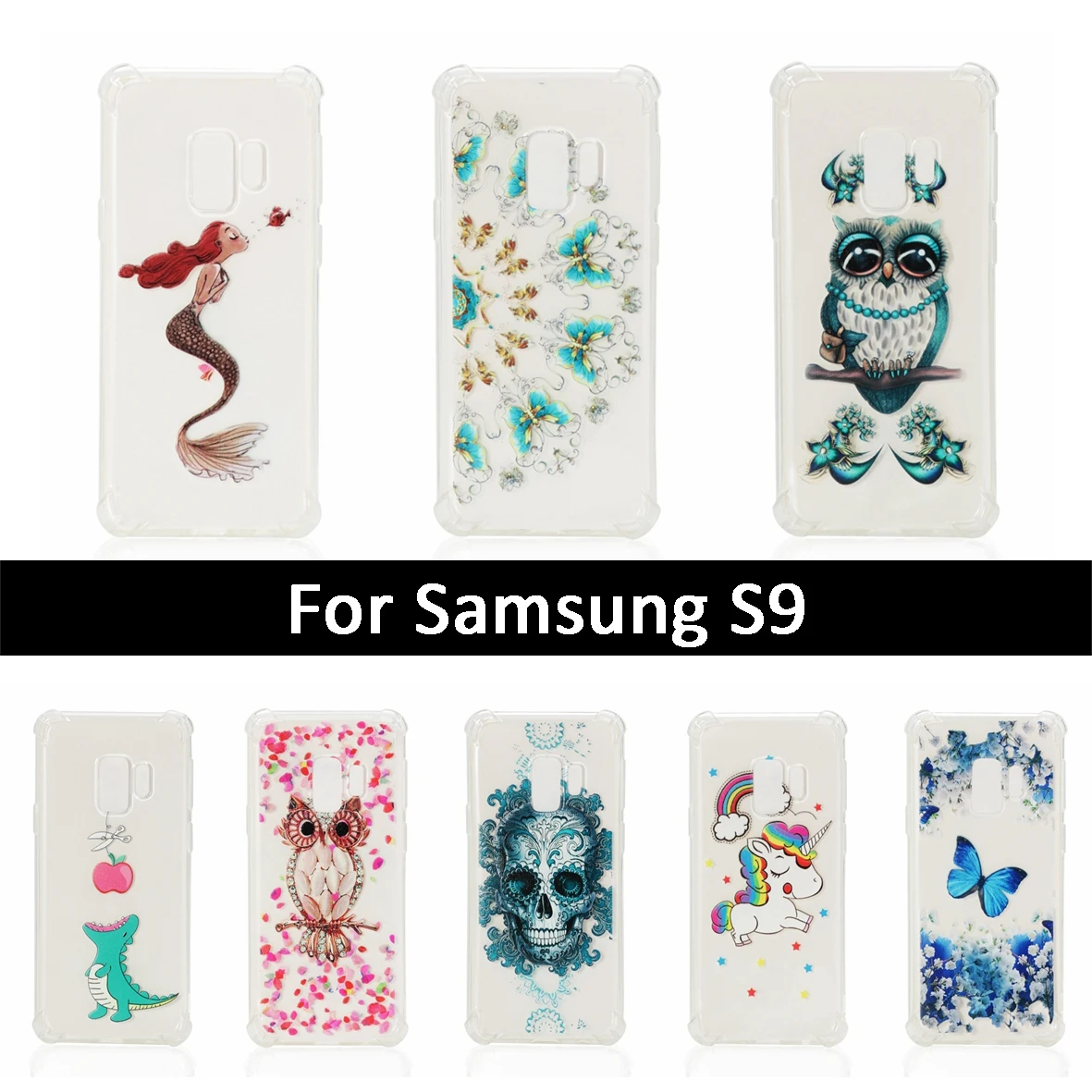 Мягкий Силиконовый ТПУ чехол для Samsung Galaxy S9 S 9 противоударный мобильного телефона