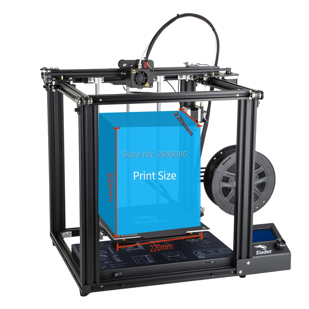 CREALITY 3D طابعة Creality Ender-5 مع اندي مستقرة الطاقة ، المغناطيسي بناء لوحة ، خارج السلطة استئناف CREALITY 3D طابعة Creality Ender-5 مع اندي مستقرة الطاقة ، المغناطيسي بناء لوحة ، خارج السلطة استئناف