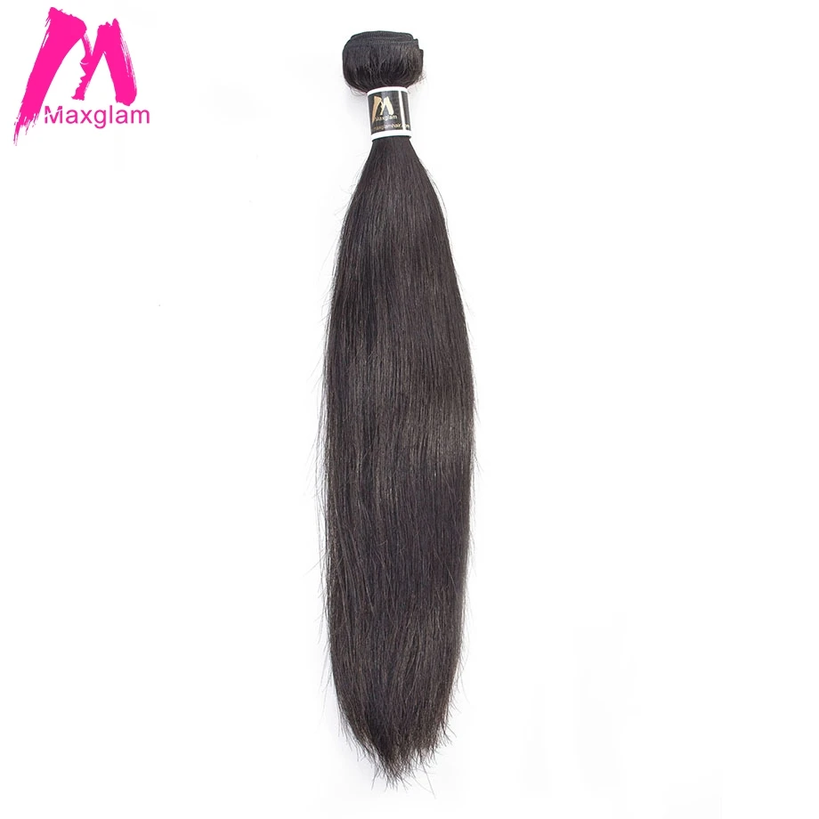 

Maxglam Human Hair Bundles Blonde Straight Brazilian Hair Weave Bundles Remy Hair Extension Natural Color Freeshipping
