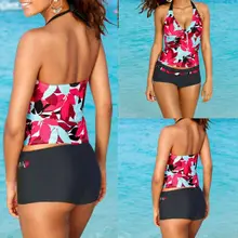 Женский пуш-ап Мягкий купальник из двух частей Танкини комплект бикини купальник купальный костюм Пляжная купальная одежда Лето Хит