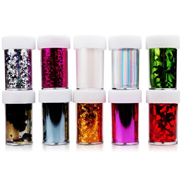 

20%off 47 New Colors Nail Art Wraps Glitter Sticker Tips Polish Decoration Transfer Foil New Arrival 20Rolls/lot, 4X120cm/roll