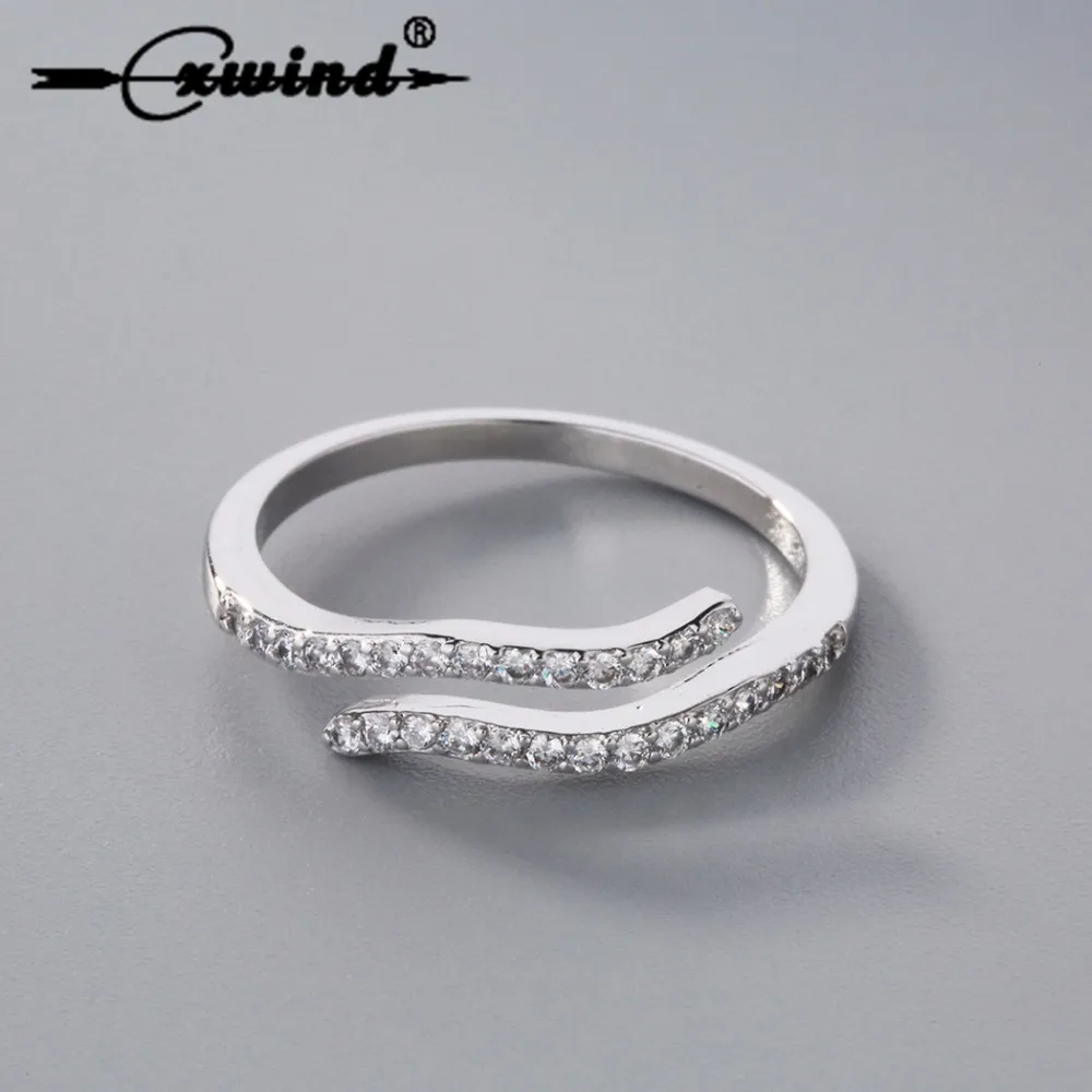 

Cxwind Adjustable Zircon Ring Fashion Zodiac Aquarius Constellation Rings for Women Birthday Gift Statement Ring