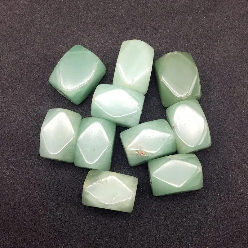 

Natural Stone Beads Cube Faceted Sqaure Nugget Green Aventurine DIY Making Jewelry 13x18mm Good Quality Rare Bead