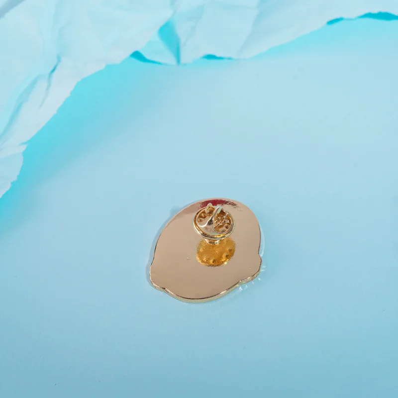Мультфильм милый металлический Кот Китти цветок круглая эмалированная Брошь для женщин модная сумка со значком геометрические броши ювелирные изделия