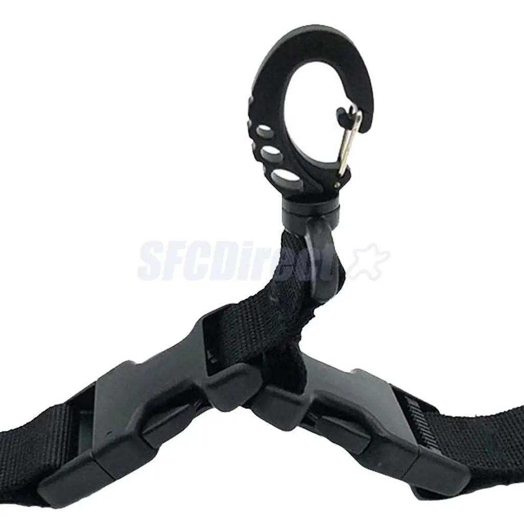 Nylon Molle Bags Webbing Strap Buckle Belt Clip Swivel Snap Hook Carabiner Side Release Buckle for Backpacks