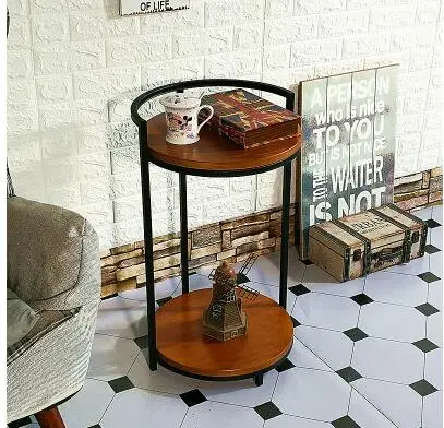 Простой современный диван боковой угол несколько движущийся прикроватный столик американский стиль твердая древесина гостиная маленький круглый журнальный столик