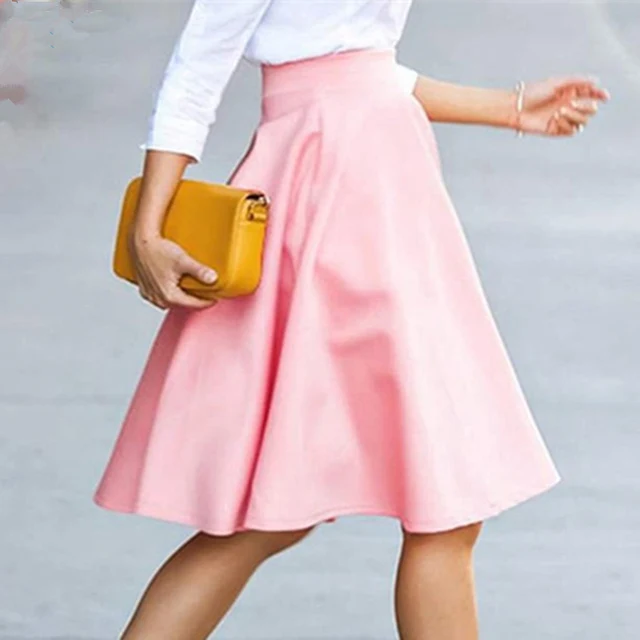 roze midi rok roze midi rok