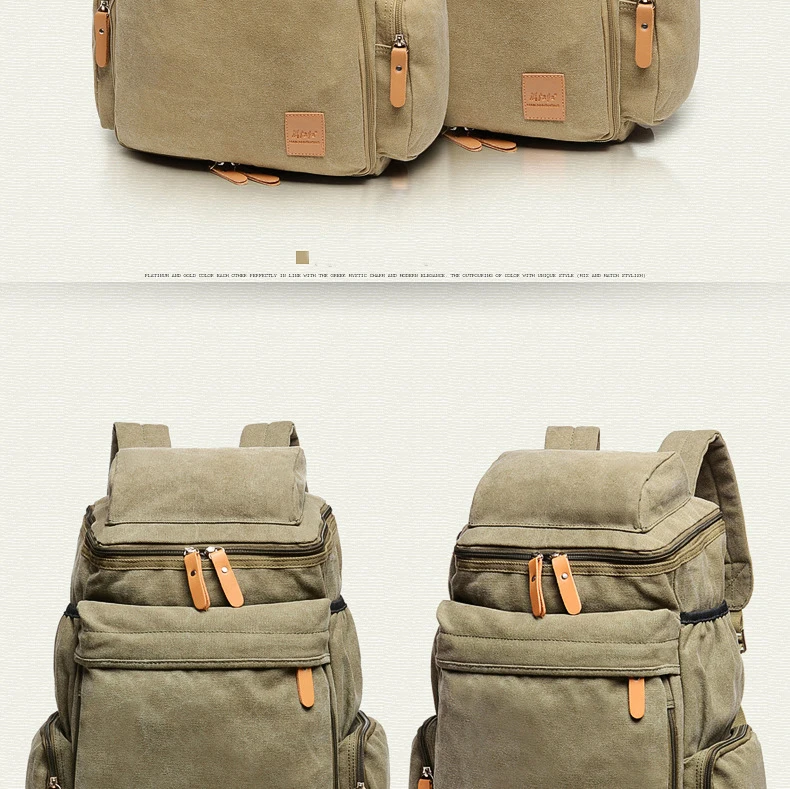 Большой Вместительный Мужской винтажный рюкзак для путешествий, рюкзак для ноутбука, мужской ретро повседневный рюкзак для подростков, школьные сумки