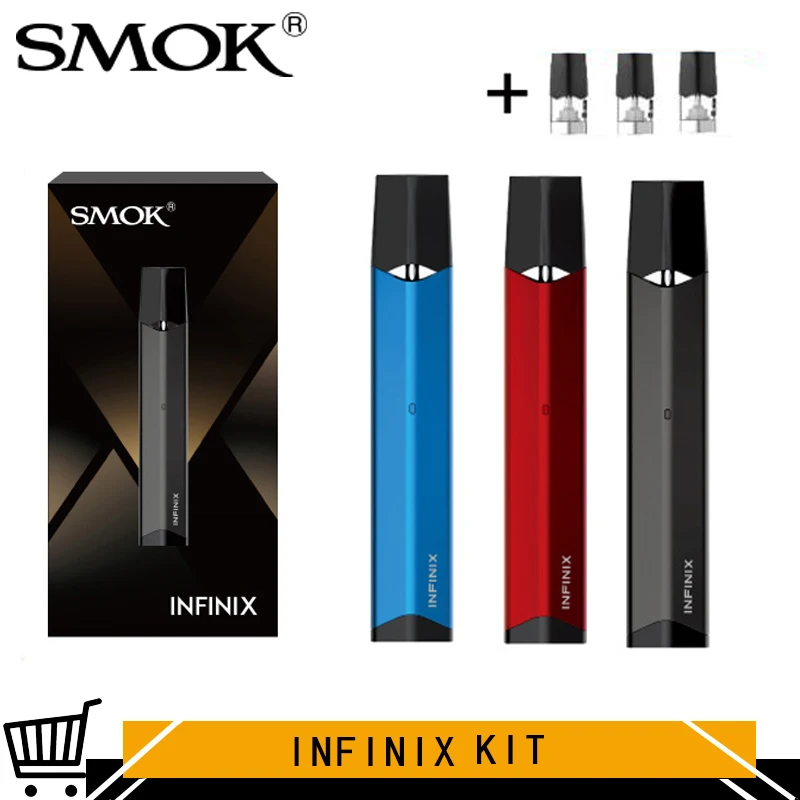 Оригинальные сигареты SMOK E Infinix Pod Kit 250 мАч встроенный аккумулятор 2 мл Распылитель