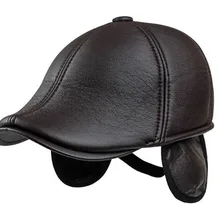 Полиуретановая Кепка Newsboy с ушками, Мужская зимняя Классическая кожаная кепка Gavroche Cuir, Кепка для водителя, мужские шапки, бейсболка M0203