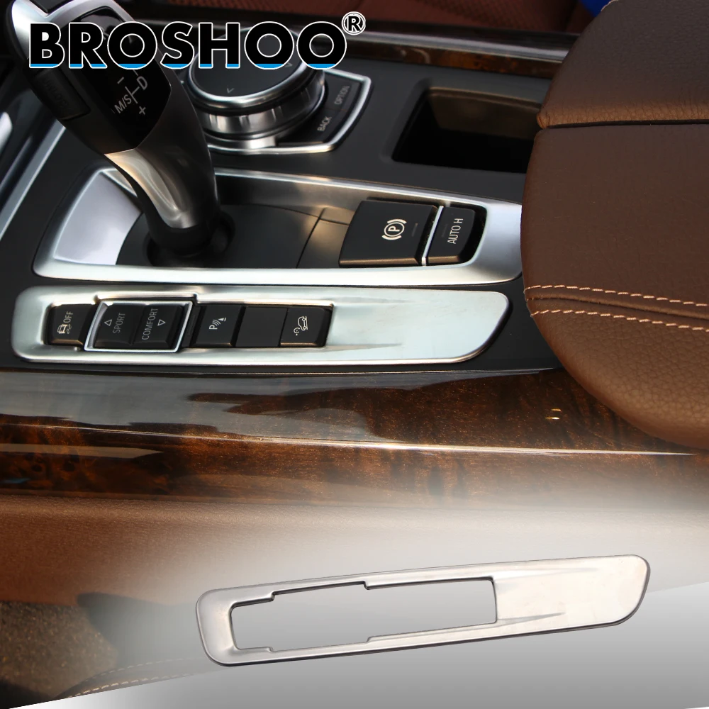 BROSHOO наклейки на кнопки передач автомобиля 3D для Bmw X5 F15 X6 F16 2014-2017 Авто Стайлинг
