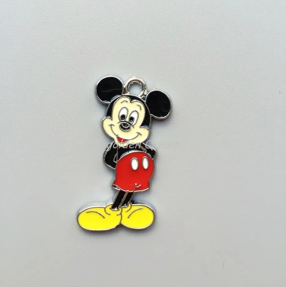 

wholesale 50 Pcs mickey Metal Charms pendants DIY Jewellery Making