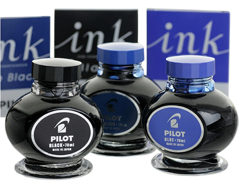 

Pilot ink-70ml Fountain pen ink Original Japan glass bottle ink for Fountain pens office and school stationery Free Shipping