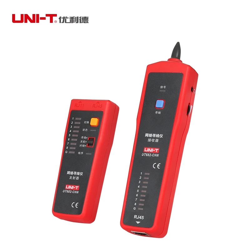 UNI T UT682 сетевой кабель Lan Трекер телефонный провод силовой кабель тестер RJ11 RJ45 провода линии Finder техобслуживание сети инструмент