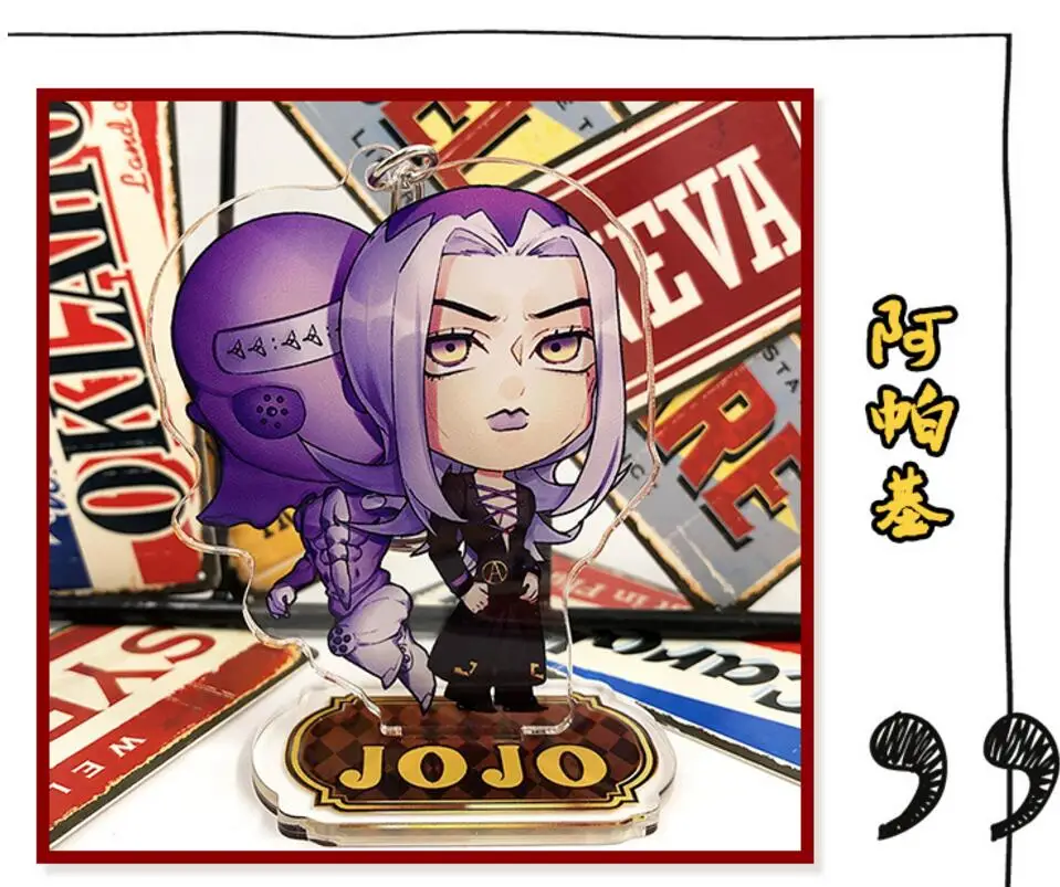 Аниме JoJo's bistry Advance Золотая ветряная Ghirga Narancia Giovanna акриловая настольная