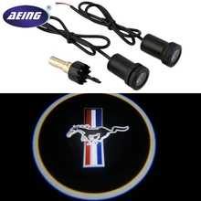 AEING 2* Ghost Shadow логотип Добро пожаловать автомобильная светодиодная подсветка двери лазер любезно слайд проектор логотип эмблема светильник для Ford mustang