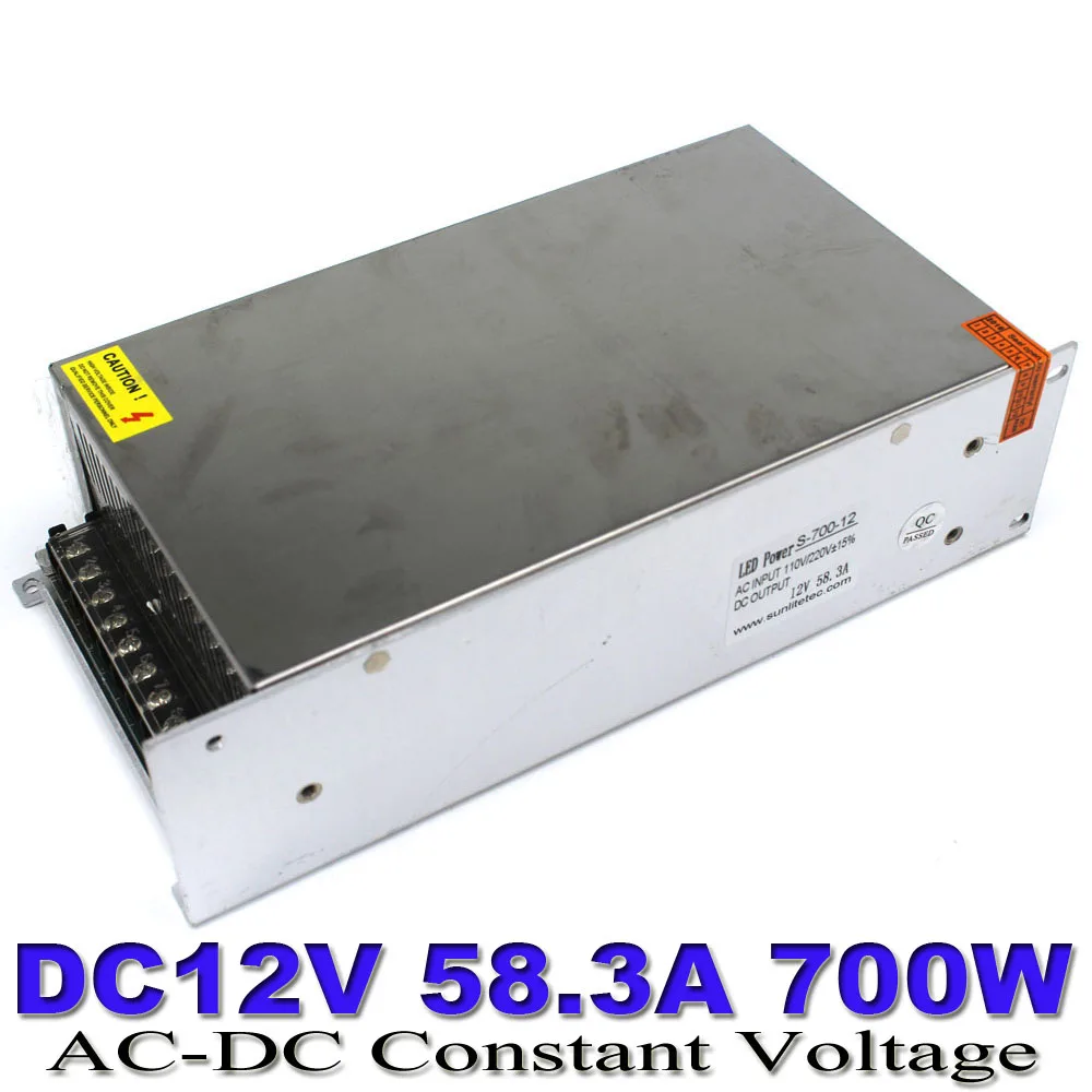 700W 12V 58.3A Small Volume Single Output Switching power supply AC to