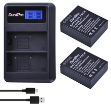 2pc 1800mAH BLH-1 BLH1 BLH 1 Replacement Li-ion Battery and LCD Dual Charger for Olympus E-M1 Mark II EM1-2 EM1 Mark Camera