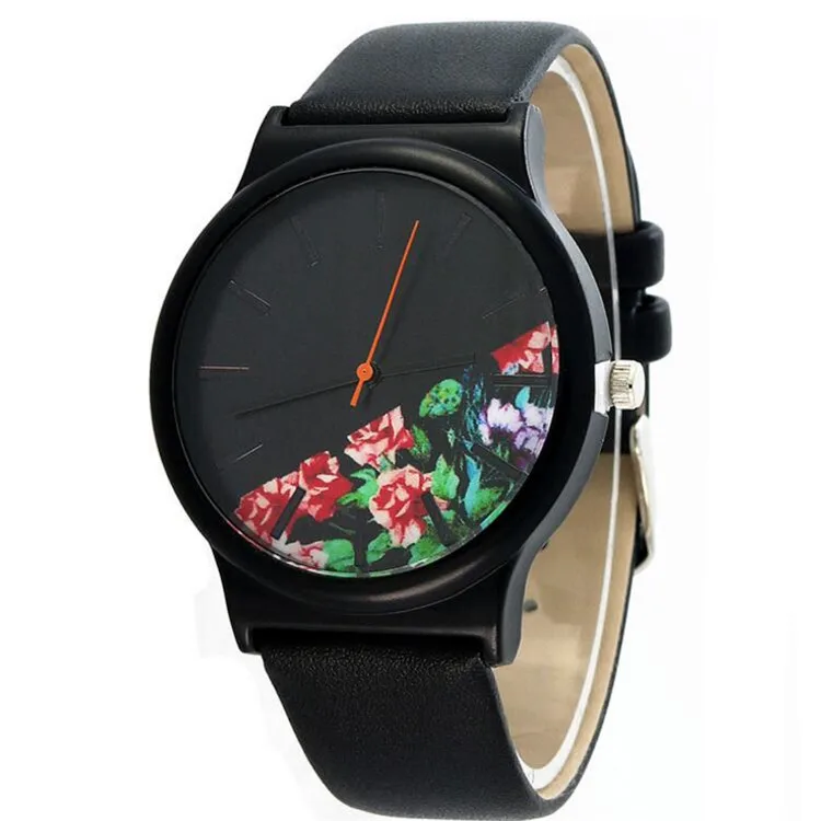 

Black Flower Watch Women Watches Ladies 2019 Brand Luxury Famous Female Clock Quartz Watch Wrist Relogio Feminino Montre Femme