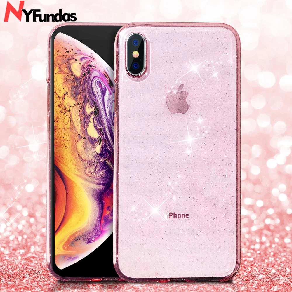 Чехол NYFundas для iphone 8plus 8 7 6 6s plus X 10 блестящий чехол из ТПУ девочек XS MAX XR capa аксессуар
