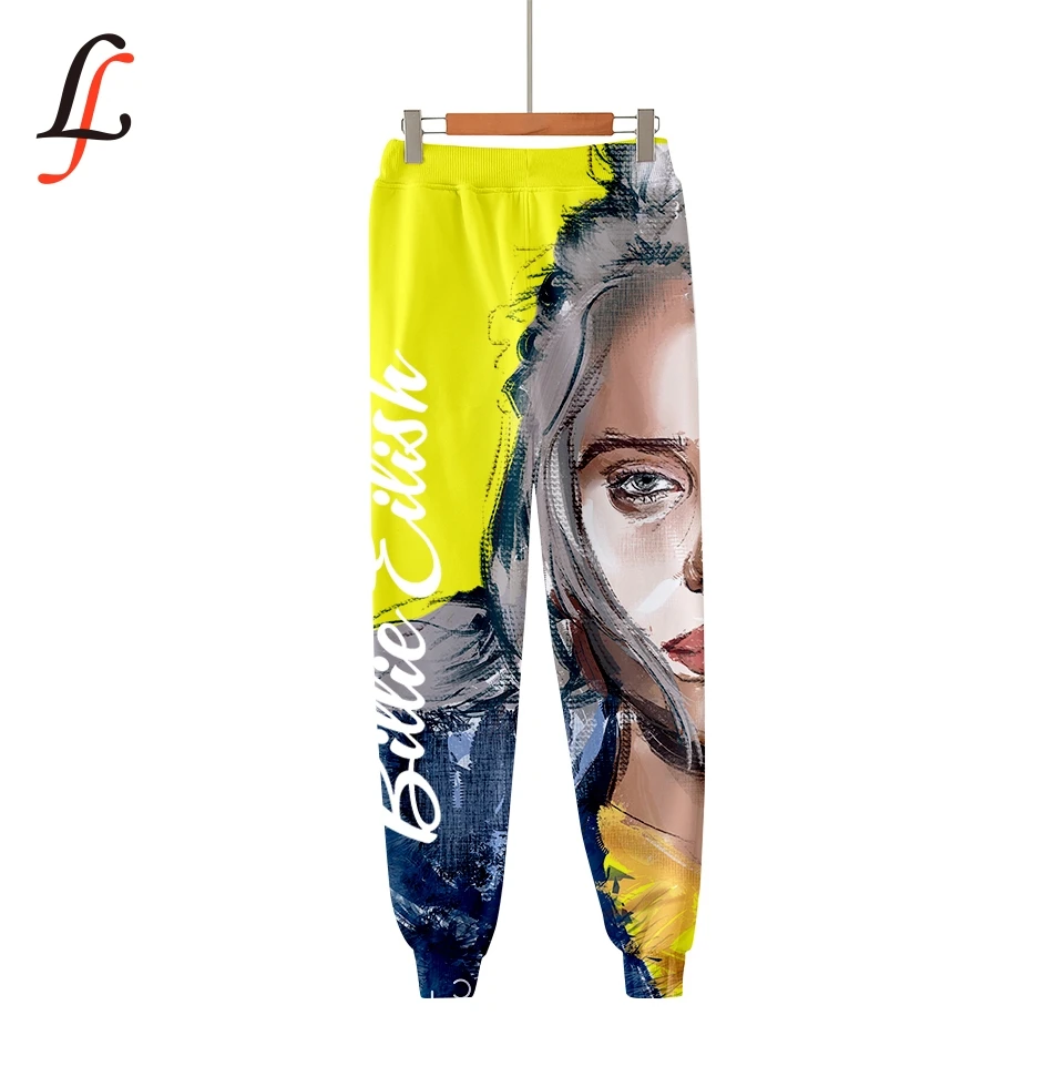 Новые хип-хоп модные повседневные штаны для бега Billie Eilish harajuku modis повседневные теплые модные штаны тонкие мужские/женские штаны оверсайз