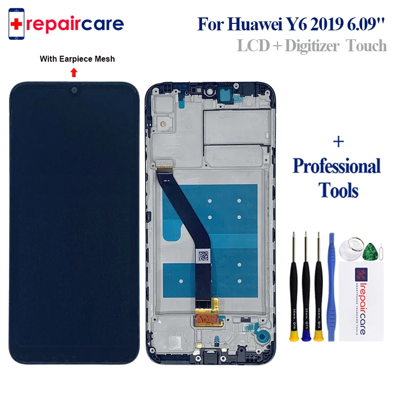 

6.09" LCD With Frame For Huawei Y6 Prime 2019 Y6 Pro 2019 Y6 2019 LCD Display Touch Screen Digitizer Assembly Replace