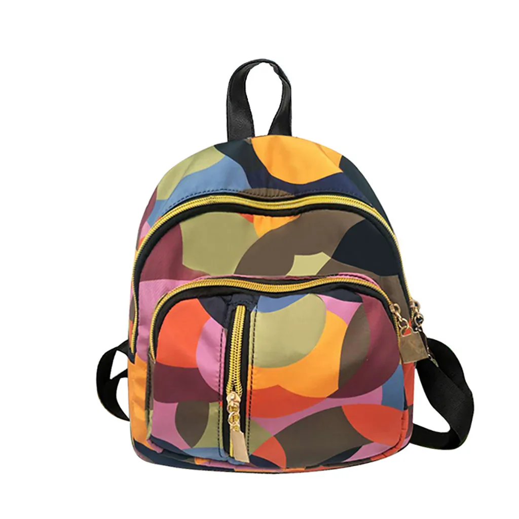 

OCARDIAN Women Backpack Oxford Cloth Multicolor Leisure Travel Bag2019 New Girls Lady Zipper Solid Color Small School Bag 932811