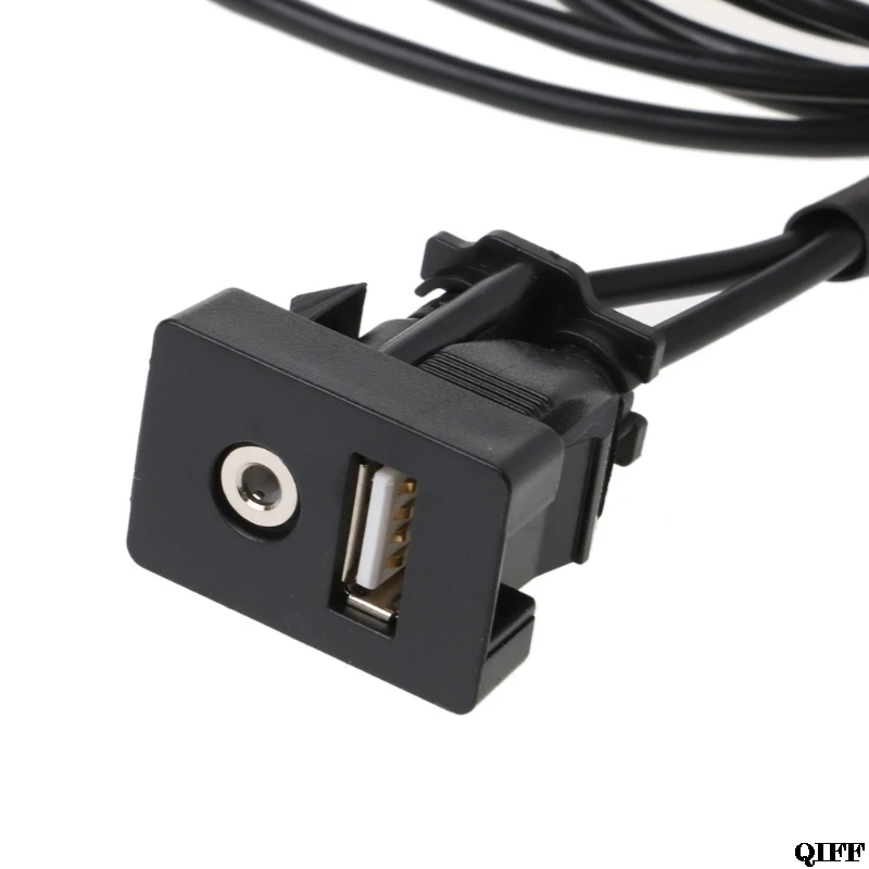 1 м автомобильный удлинитель с USB портом для автомобильной лодки 3 5 мм AUX