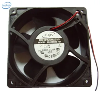 

AD1224HB-F51 Frequency Converter Axial Cooling Fan DC 48V 0.20A 2800RPM 9.6W 12038 120*120*38mm 2 Wires