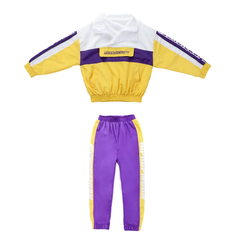 Loose Dance Costumes Kids Hip Hop Stage Competition Ballroom Show Boys Girls Hiphop Jazz Street Dance Clothes Dancing Suit Set