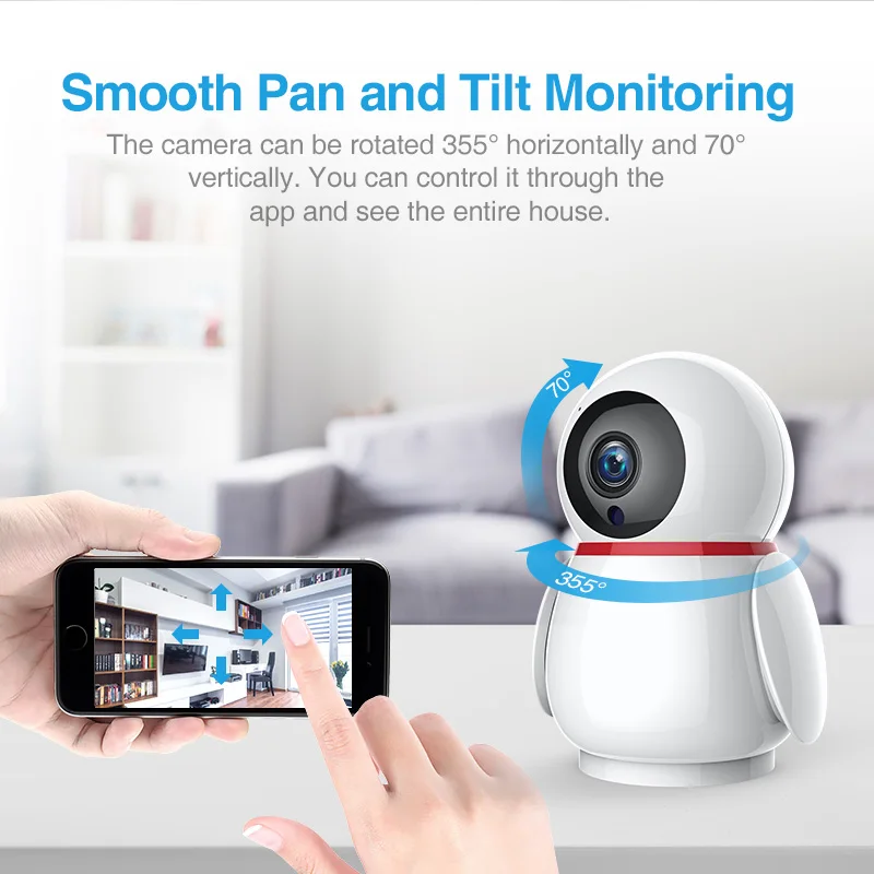 FREDI Home Security Auto Tracking Camera 1080P Wireless WiFi Surveillance CCTV Camera IR Night Vision Baby Monitor IP Camera FREDI Home Security Auto Tracking Camera 1080P Wireless WiFi Surveillance CCTV Camera IR Night Vision Baby Monitor IP Camera