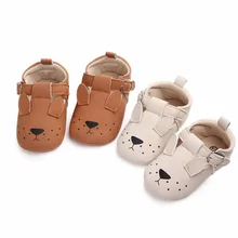 Милая Детская обувь из искусственной кожи, 1 пара, обувь для малышей, мягкая обувь для мальчиков и девочек, обувь для новорожденных