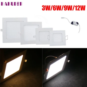 

High Quality 3/6/9/12W Dimmable LED Recessed Ceiling Panel Down Light Bulb Lamp