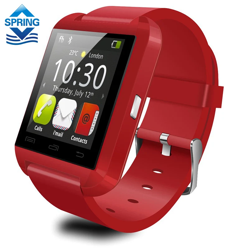 Digital watch Wireless Bluetooth font b smartwatch b font u8 Sport Pedometer Reminder Handsfree font b