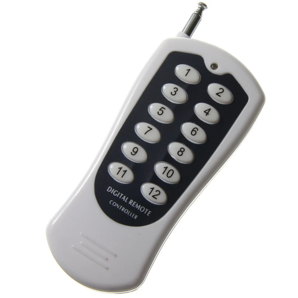 

12CH/12 Buttons/Key RF Wireless Remote Control/Radio Controller/Transmitter controller for 12V12CH receiver 315/433MHZ
