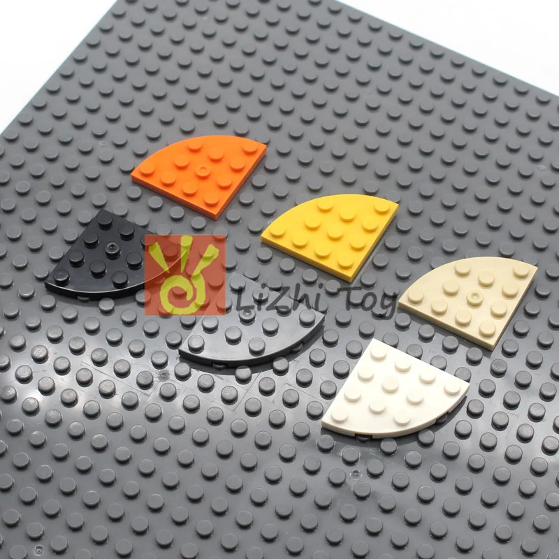 

MOC Brick Parts 30565 Plate Round Corner 4 x 4 Classic Piece Building Block Toy Accessory